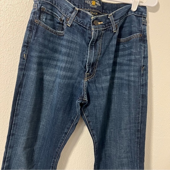 Lucky Brand Men 367 Vintage Bootcut Premium Italian Denim Jeans 32x30 Distressed - Picture 3 of 12